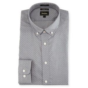 Neiman Marcus Extra X-Trim Fit Diamond Print